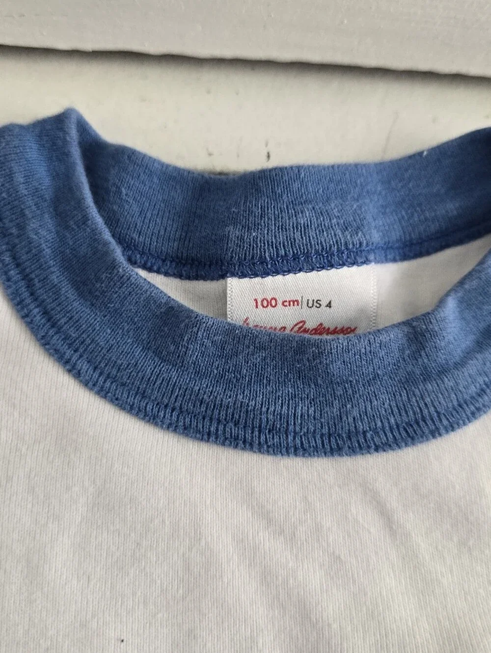 Hanna Andersson Blue Striped Shark Pajama Set